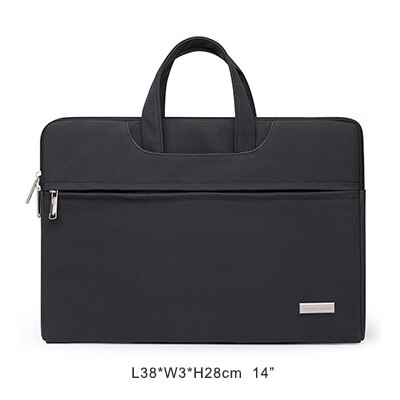 Victoriatourist Laptop Tas 14 "15.6" Mannen Vrouwen Business Handtas Stijlvolle Aktetas Multi-layer Ruimte Messenger Bag: V7019-Black (S)