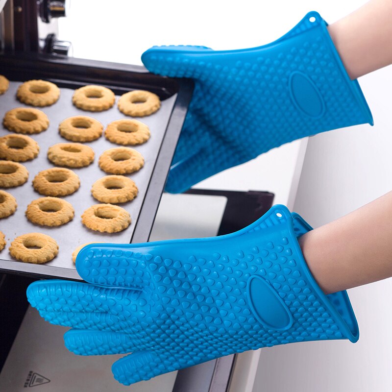 1 Pc Silicone Glove Heat Resistant Glove for BBQ Grill Gloves for Cooking Baking Tools Barbecue Grilling Gloves