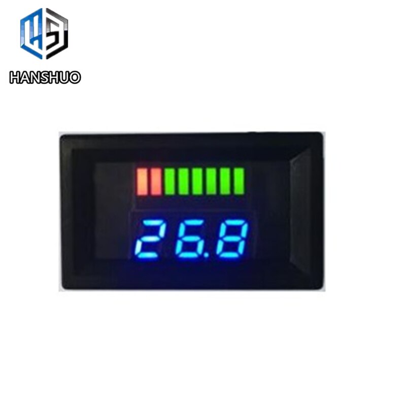 DC 12V-60V ACID Red Digital Lead Battery Capacity Indicator Charge Level Lead-acid LED Tester Voltmeter