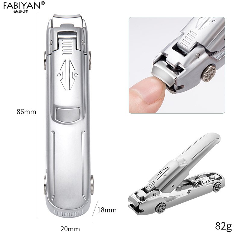 Stainless Steel Nail Clippers Cutter Trimmer Manicure Scissors Thick Toenail Fingernail Pedicure Tools: Silver car