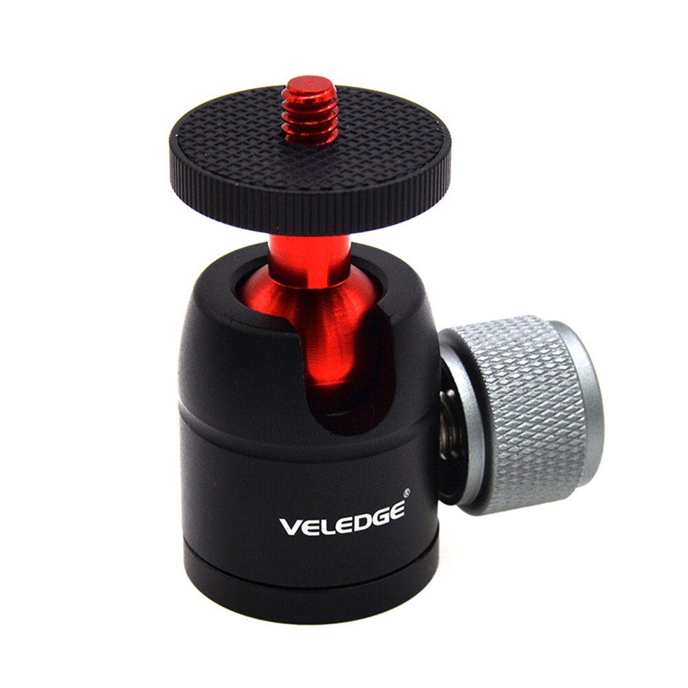 Veledge VD-M0 Mini Ball Head Cnc Aluminium 360 Graden Draaien Swivel Tripod Ball Head Voor Dslr Camera Camcorder