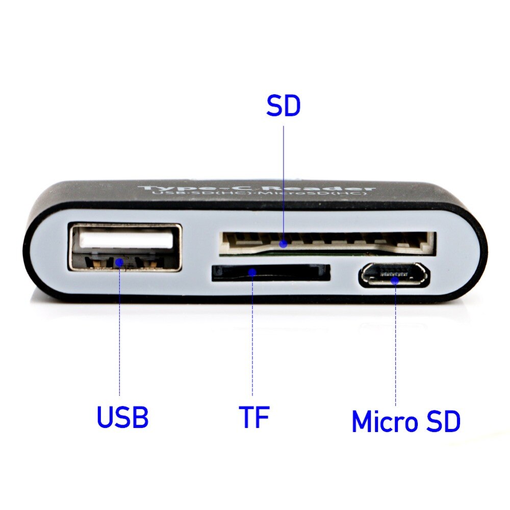 USB 3.1 Tipo C USB-C per TF Micro SD lettore di Schede di OTG Per Macbook Tipo-c Cellulari Notebook Google tablet Finestre Del Computer