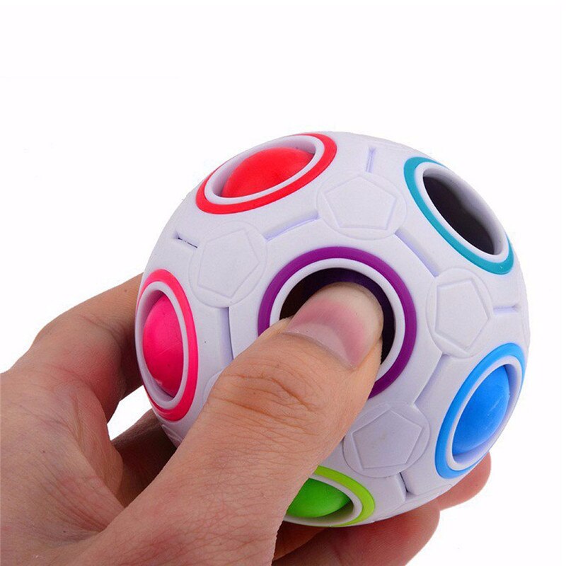 Magisk regnbue bold magisk fodbold puslespil boldterning sfærisk pædagogisk legetøj til børn