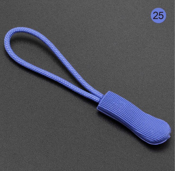 30 stücke 7cm Reißverschluss ziehen Mehrfarbig rutschfeste fluoreszierende Reißverschluss Unterhose seil Abzieher für bekleidung tasche sportwear 003