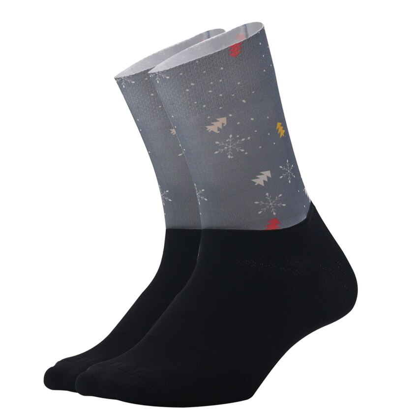 Fabric Running Socks Anti Slip Men Women Funny Personality Bicycle Outdoor Sports Socks Fruit Compression Cycling Socks: S02