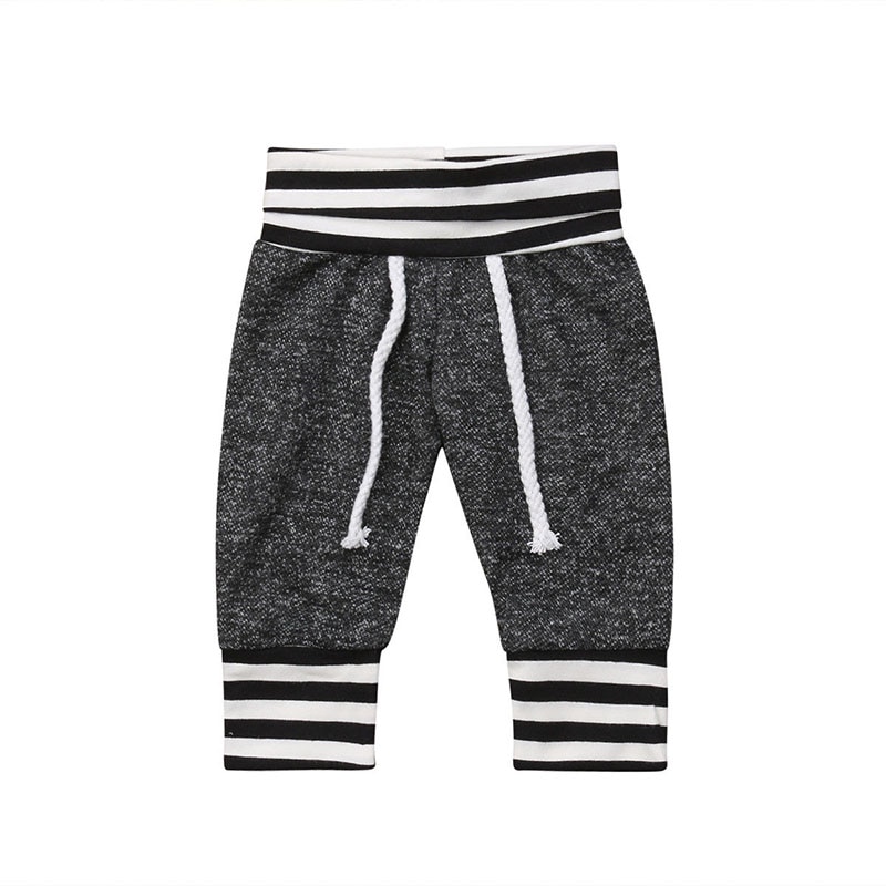 Bebé recién nacido niños niñas pantalones de harén para niño tira cebra inferior pantalones largos Leggings ropa de bebé infantil 0-6 meses nuevos