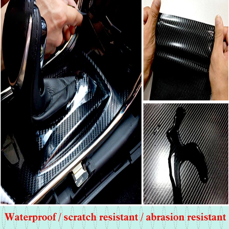 5D Carbon Fiber Vinyl Bike Car Wraps Sheet Roll Film Motorcycle Tablet Stickers Cars Styling Bicycle Auto Accessories