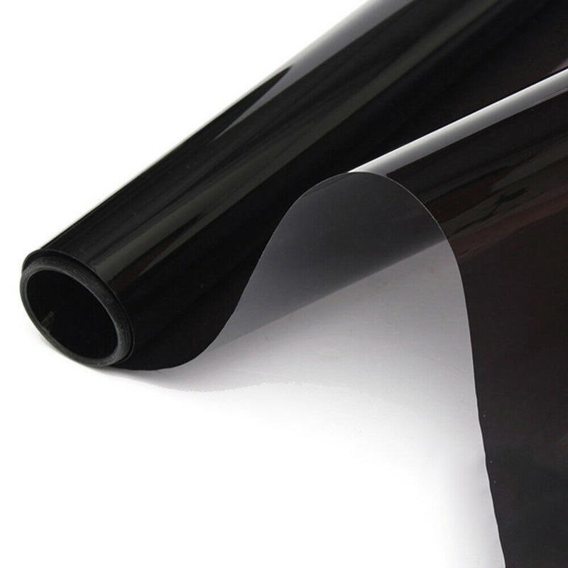 Luz trasera para Faro de coche, pegatina de película de vinilo, lámina adhesiva antiniebla, lámpara trasera, pegatina de película de humo negra oscura brillante, 12 "X 23"
