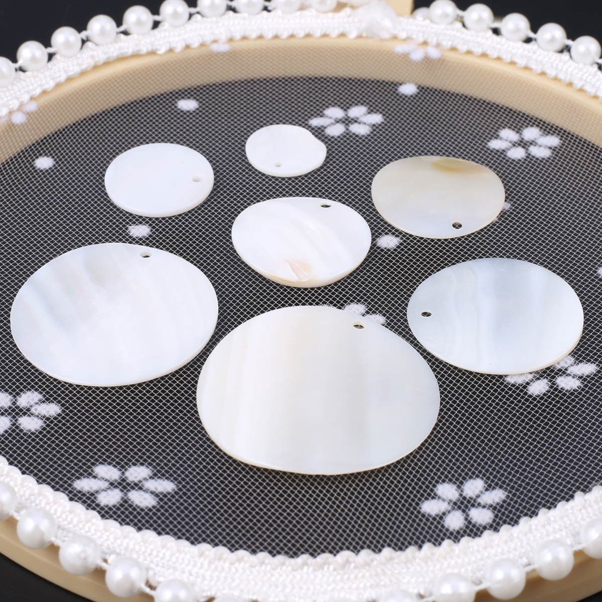 10 Stks/partij Natuurlijke Moeder Van Schelp Kralen Ronde Natuurlijke Schelp Losse Kralen Voor Het Maken Van Diy Sieraden Oorbel Ketting Accessoires