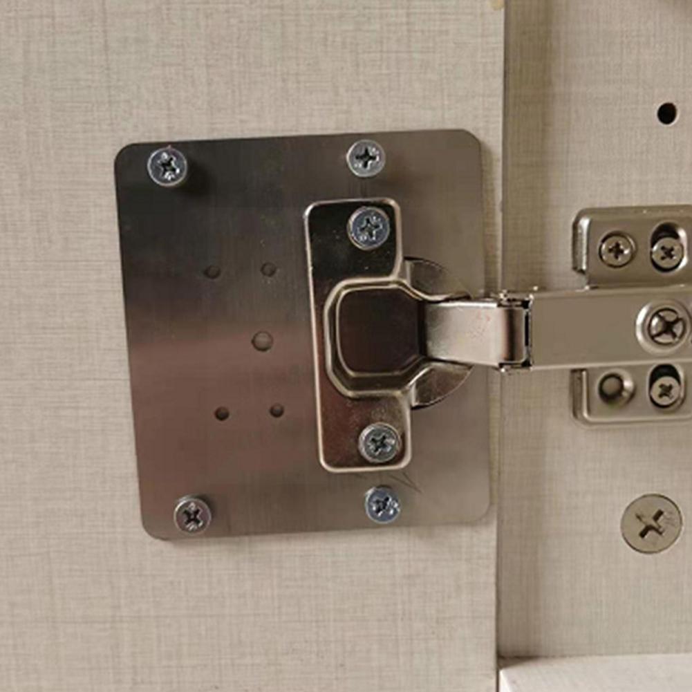 Hinged Steel Hinge Fixing Plate Anti-rust And Durable Repair Door Plate Furniture Panel Hinge Accessories A6z9