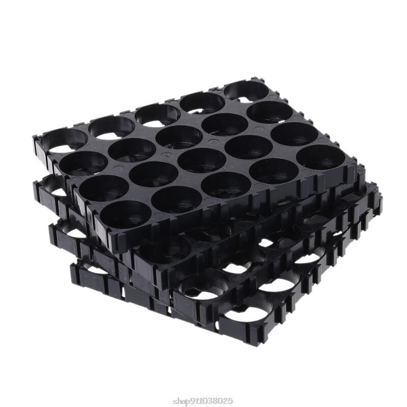 4x Black 18650 Battery 4x5 Cell Spacer Radiating Shell Pack Plastic Heat Holder Ja05 21