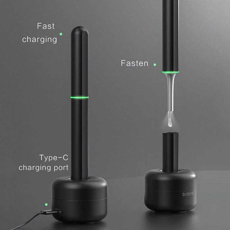 Bebird – embout d&#39;oreille X17 pro, Endoscope visuel intelligent, 300W, Mini caméra, boroscope, avec Base de chargement magnétique, Original