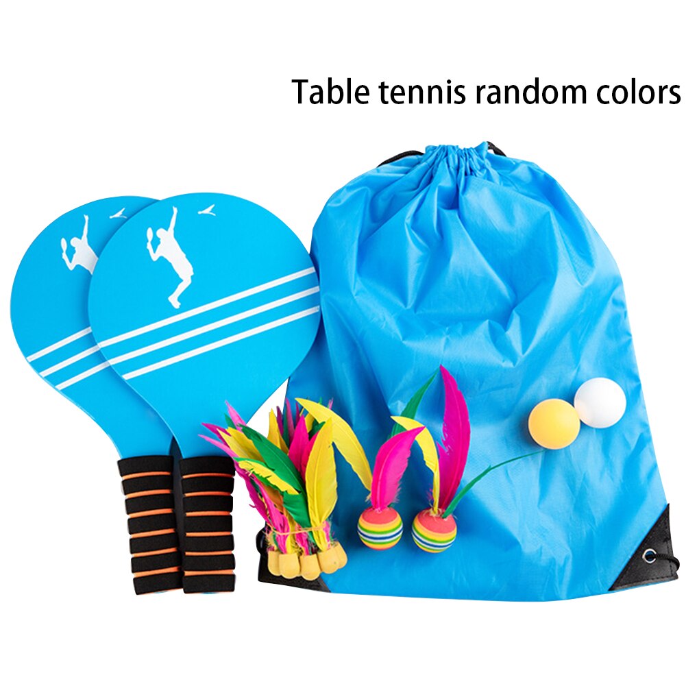 Home Entertainment Office For Kids Wooden Paddle Game Set Cricket Shoot Pingpong Beach Family Training Indoor Tennis Badminton