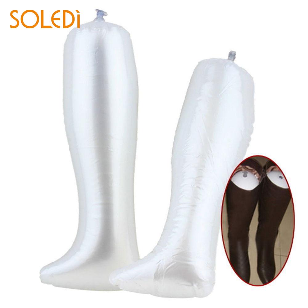 1 par tyk pvc oppustelig sko støtte praktisk støvler shaper båre praktisk lange støvler holder holder gadget