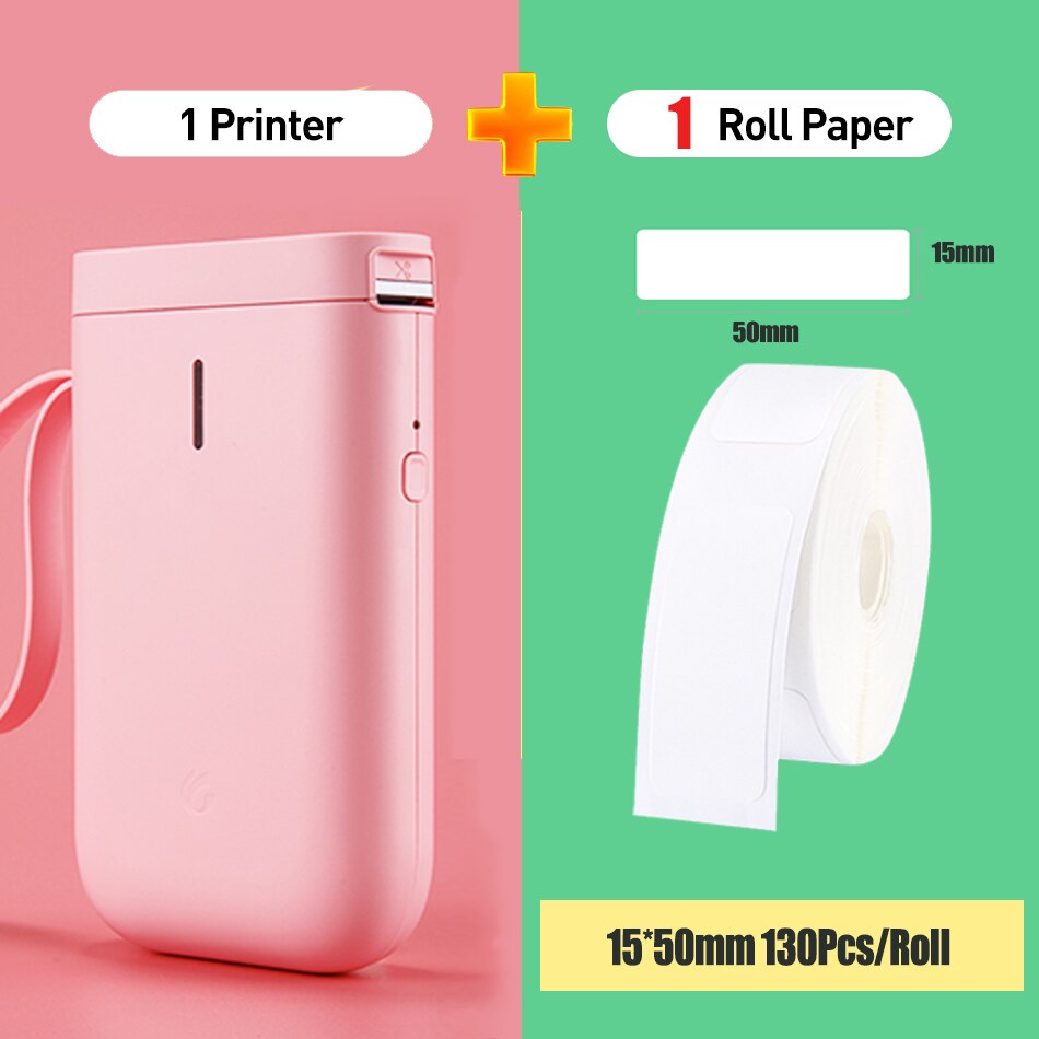 Niimbot D11 Mini Wireless Printer Bluetooth Thermal Label Printer Price Labeller Label Tag Price Printer: PK 1 White Label XL