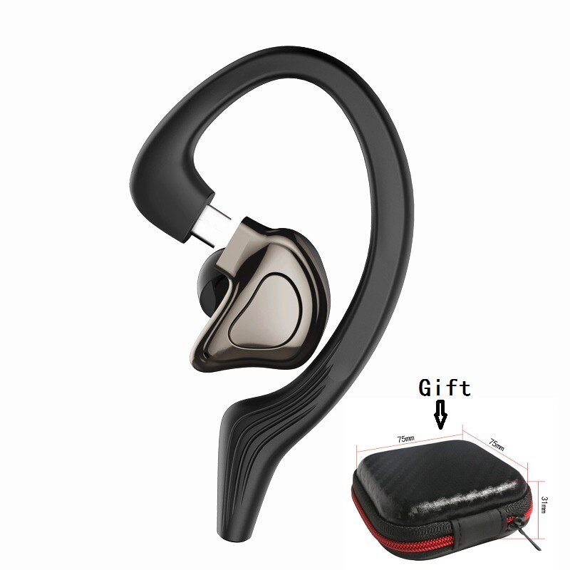 Draadloze bluetooth-oortelefoon, sport, waterdichte draadloze hoofdtelefoon, ruisonderdrukkende hoofdtelefoon, tws-oordopjes, headsets met microfoon: Linker oor hoofdtelefoon
