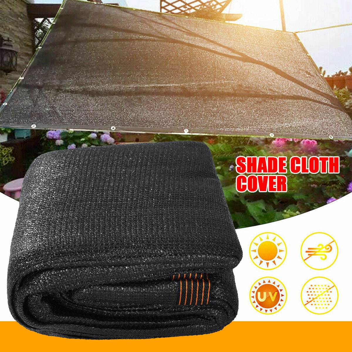 Anti-Uv 6-Pin Zonnescherm Netto Outdoor Tuin Zonnebrandcrème Doek Auto Sunblock Shade Cover Plant Kas Cover 90% Shading Tarief