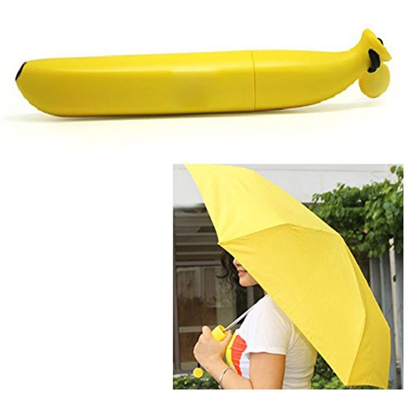 Parapluie banane parapluie pliant parapluie banane jaune