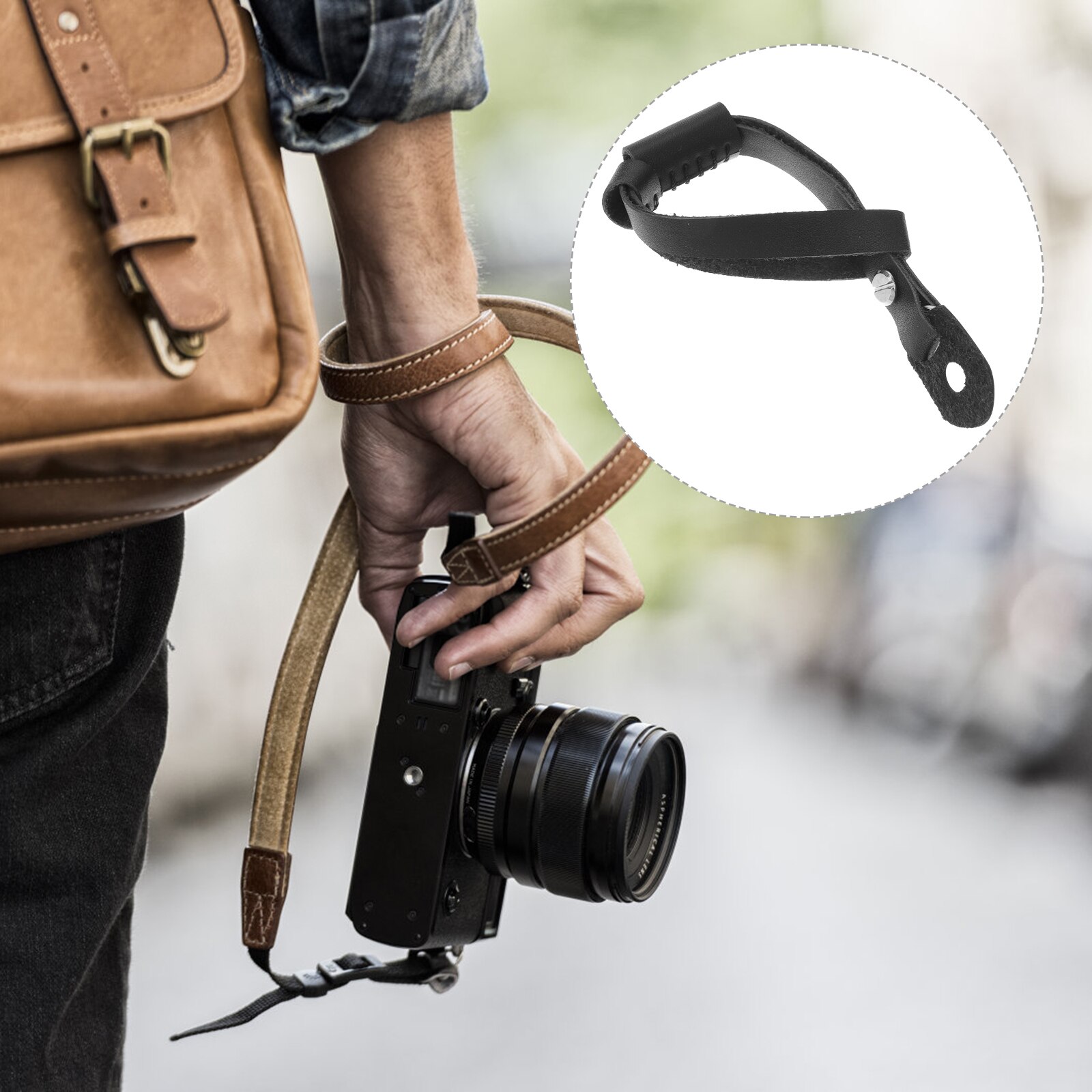 2pcs Digital Camera Wristband Hand Strap Camera Protective Rope Wrist Strap: Black