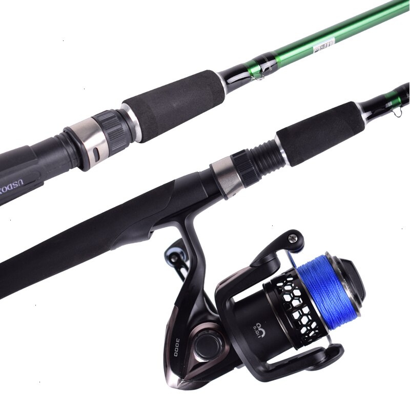 APACHE 1.98M 6&#39;6&#39;&#39; Carbon Fishing Spinning Rod 2 Section MH Power Lure Weight 10-30g Fast Action Surf Saltwater Fishing Rod Pole