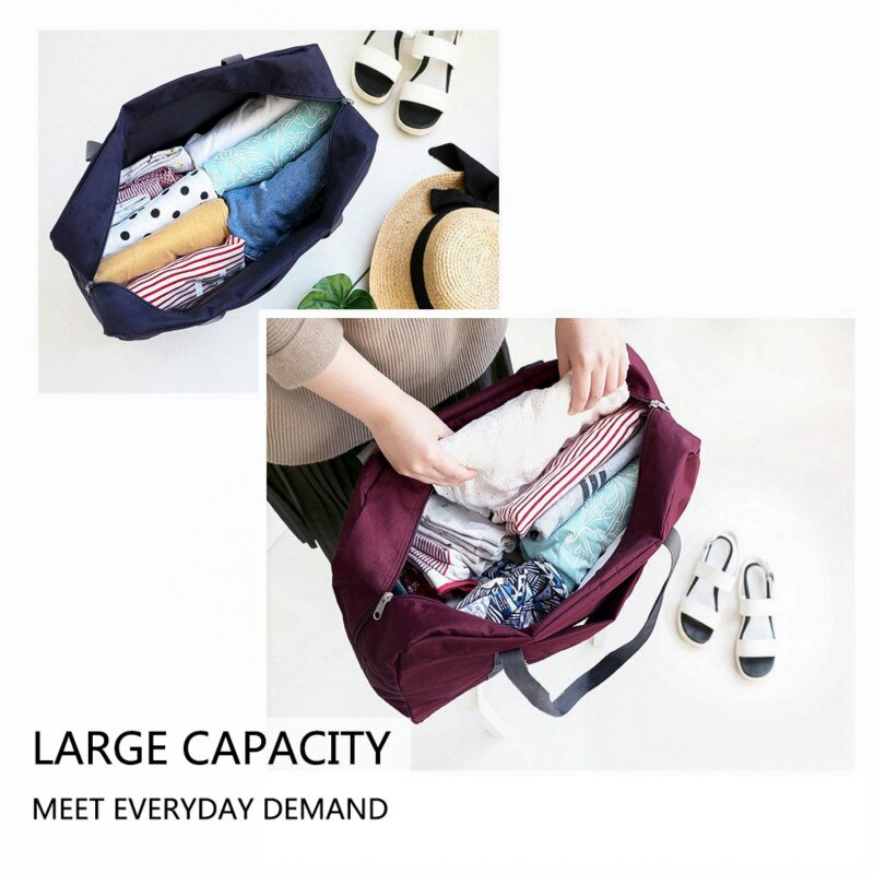 Nylon Foldable Travel Bags Unisex Large Capacity Bag Luggage Women WaterProof Handbags Men Travel Bags