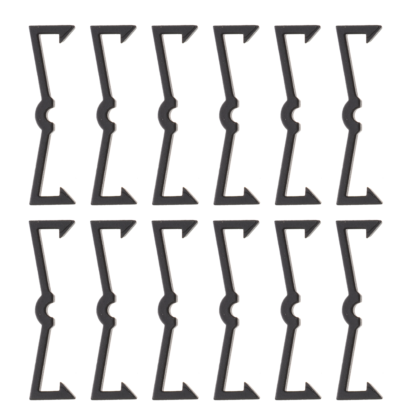 100pcs Black Pegboard Hook Plastic Peg Hook Fixer Pegboard Hook Organizer