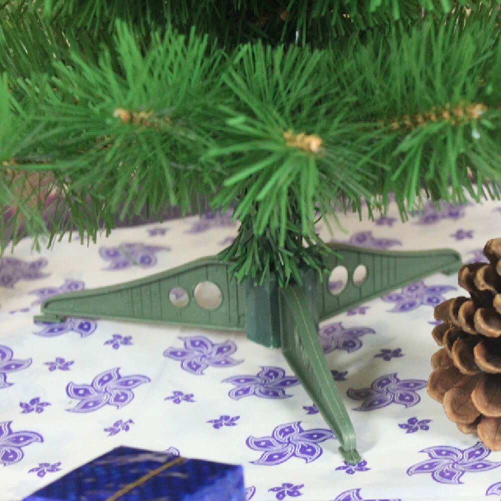 60cm Artificial Christmas Tree with Plastic Stand Holder Base for Christmas Home Party Decortaion (Green)