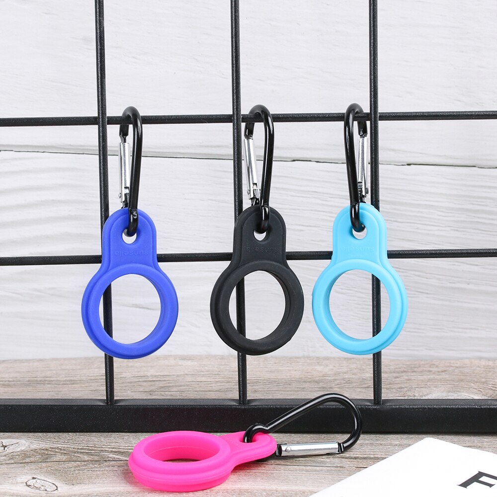 1PC Aluminum Sports Kettle Buckle Outdoor Carabiner Water Bottle Holder Rubber Buckles Hook Camping Hiking Tool