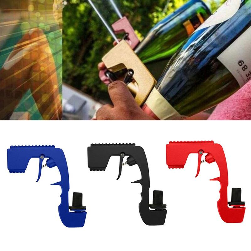 Zink-legierung Champagner Spritzgerät Pistole Spender Bahre für Hochzeit Party Küche Schampus Blaster Champagner Wein Stopfen