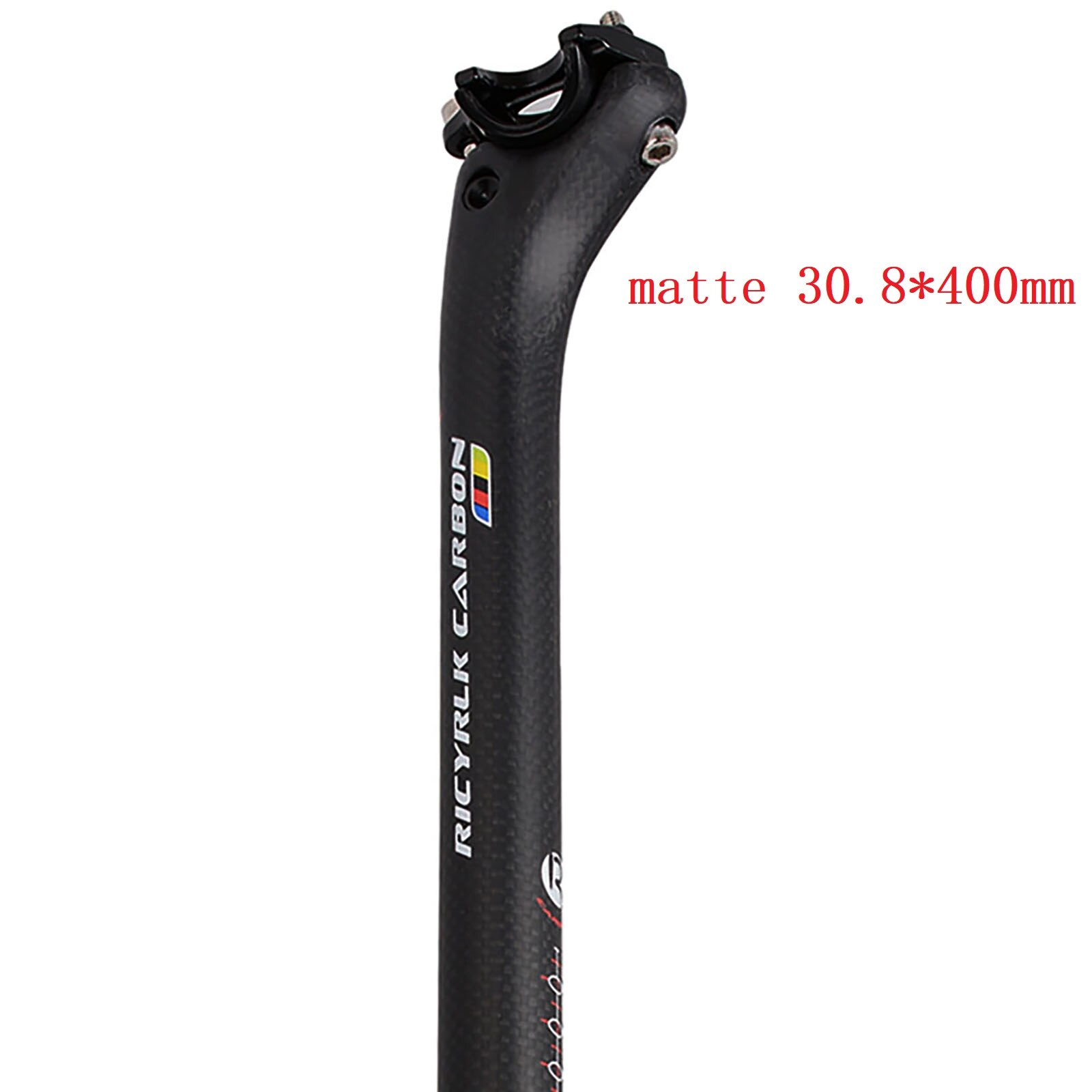 Carbon Fiber Bicycle Seatpost MTB Seat Post Road Bike SeatPost Offset 20mm Bicycle Parts 27.2/30.8/31.6*350/400mm: matte30.8X400MM