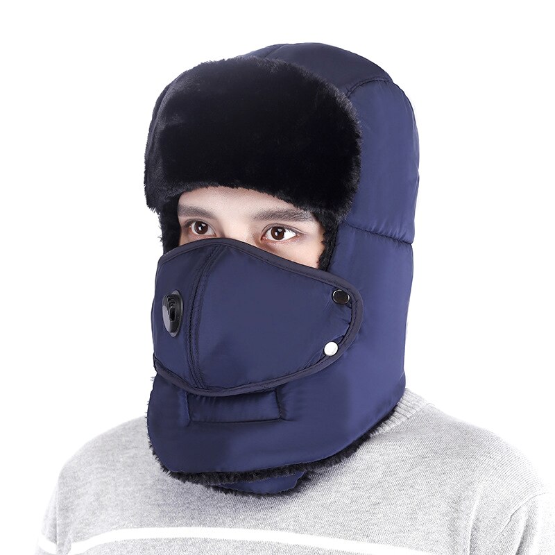 Unisex Outdoor Cycling Cold-Proof Ear Warm Cap Thickened Ear Warmer Winter Hat