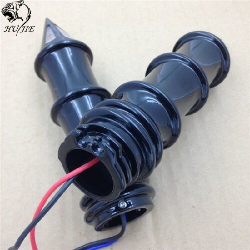 Par Spike 1 "manillar asideros w/de señal de vuelta de las luces de indicador de moto para Kawasaki Vulcan 500 de 800 a 900 1500, 1600, 2000, Blac