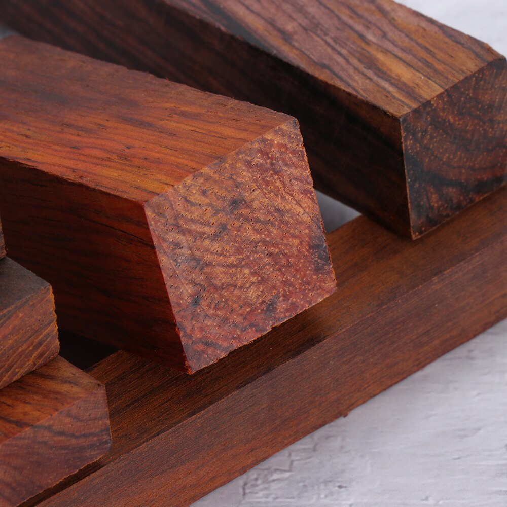 1PC Handmade Dalbergia Wood Scales Wood Block Handle Cutter Carving tools Making sculpture DIY Material