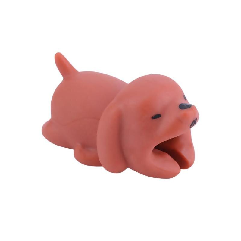 Data Cable Protection Sleeve Cable Winder Cute Animal Bite Cable Protector For iPhone Panda Bites Doll Model Holder Cable Winder: F
