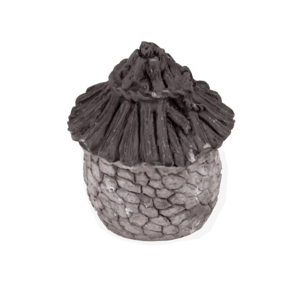 Aquarium Fish Tank Ornament Hars Rieten Huisje Mini Landschap Decoratie 4.3X2.5Cm Licht Paars