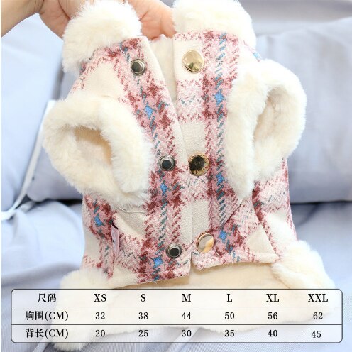 niedlich Hase Kleidung Herbst und Winter Dicke Plus Vlies Warme Kaninchen Kleidung Zwerg Kaninchen Kleine Haustier Kleidung Kleine Haustier Zubehör: 004 / L