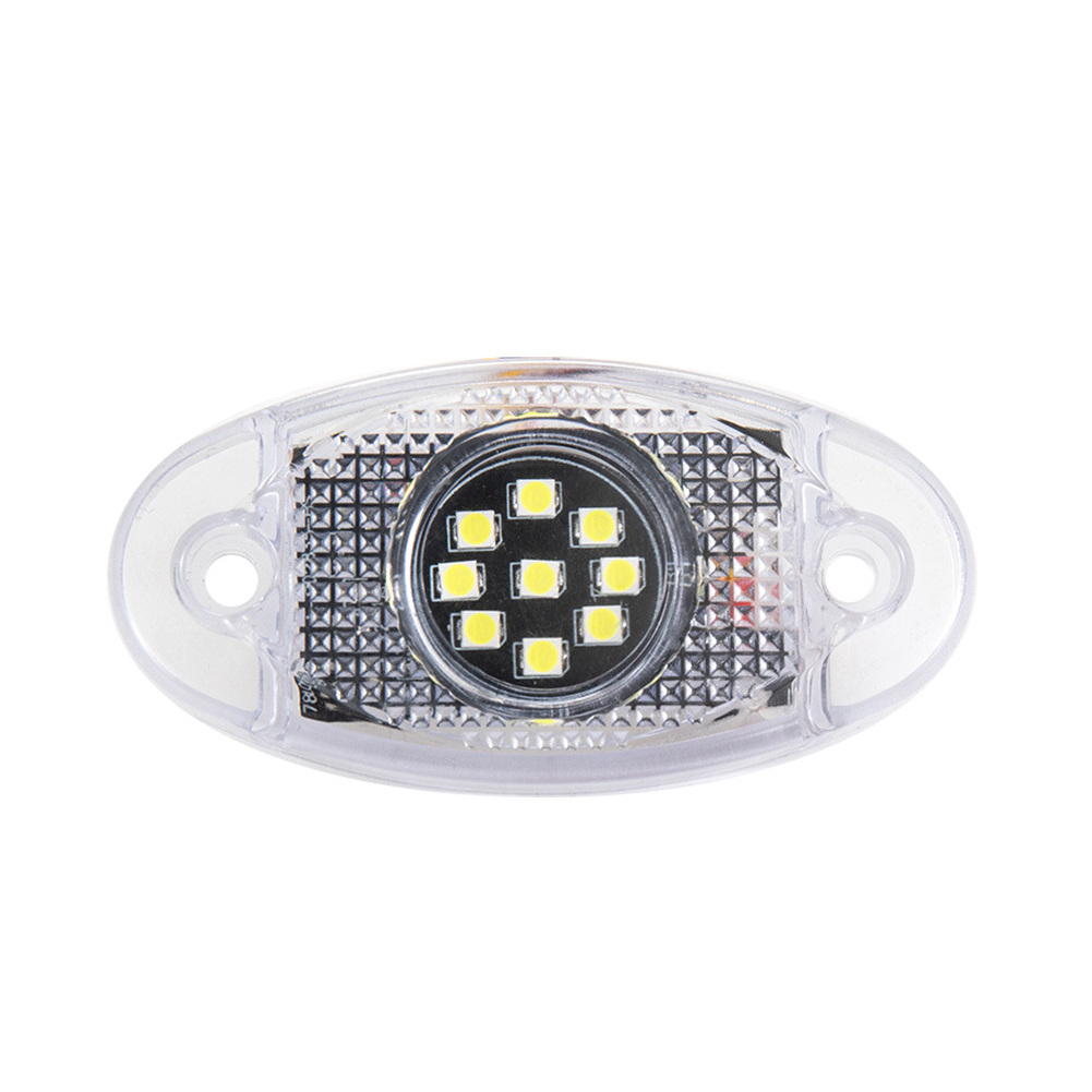 12-24v x 9 led sidelampe til lastbil, flerfarvet, vandtæt, bilbreddelampe, trailer, bus, varevogn, signalmarkeringspære, biltilbehør