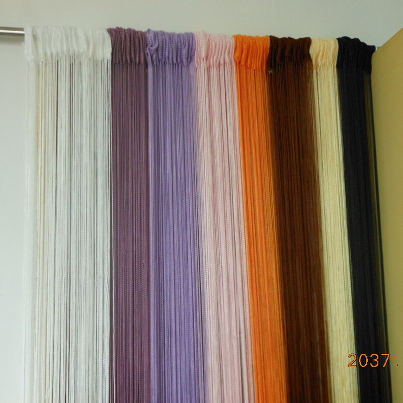 Zidetang frans polyester dörr gardin tofs tråd sträng rumsavdelare gardin panel fönster deco screen