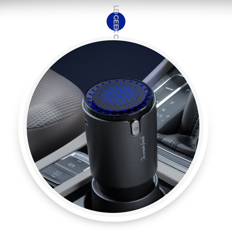 Car Air Purifier HEPA Fresh Air Negative Ion Cleaner Oxygen Removes PM2.5 Smoke Odors Ionizer Away From Air Purifier for Car