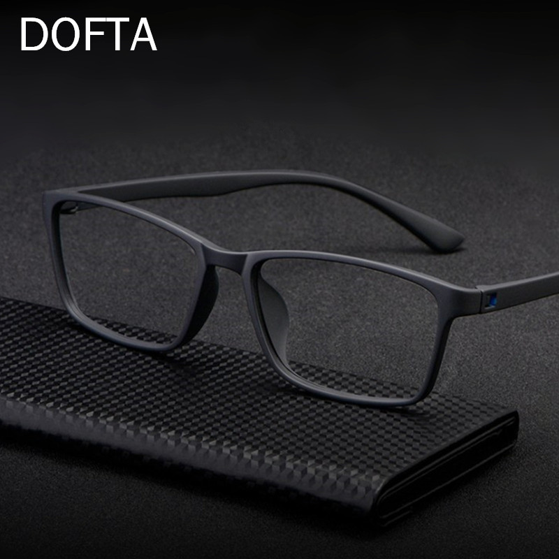 Dofta ultralight  tr90 brilmontuur voor heren, optische bijziendheidsbril, herenbril van kunststof en titanium op sterkte , 5196a