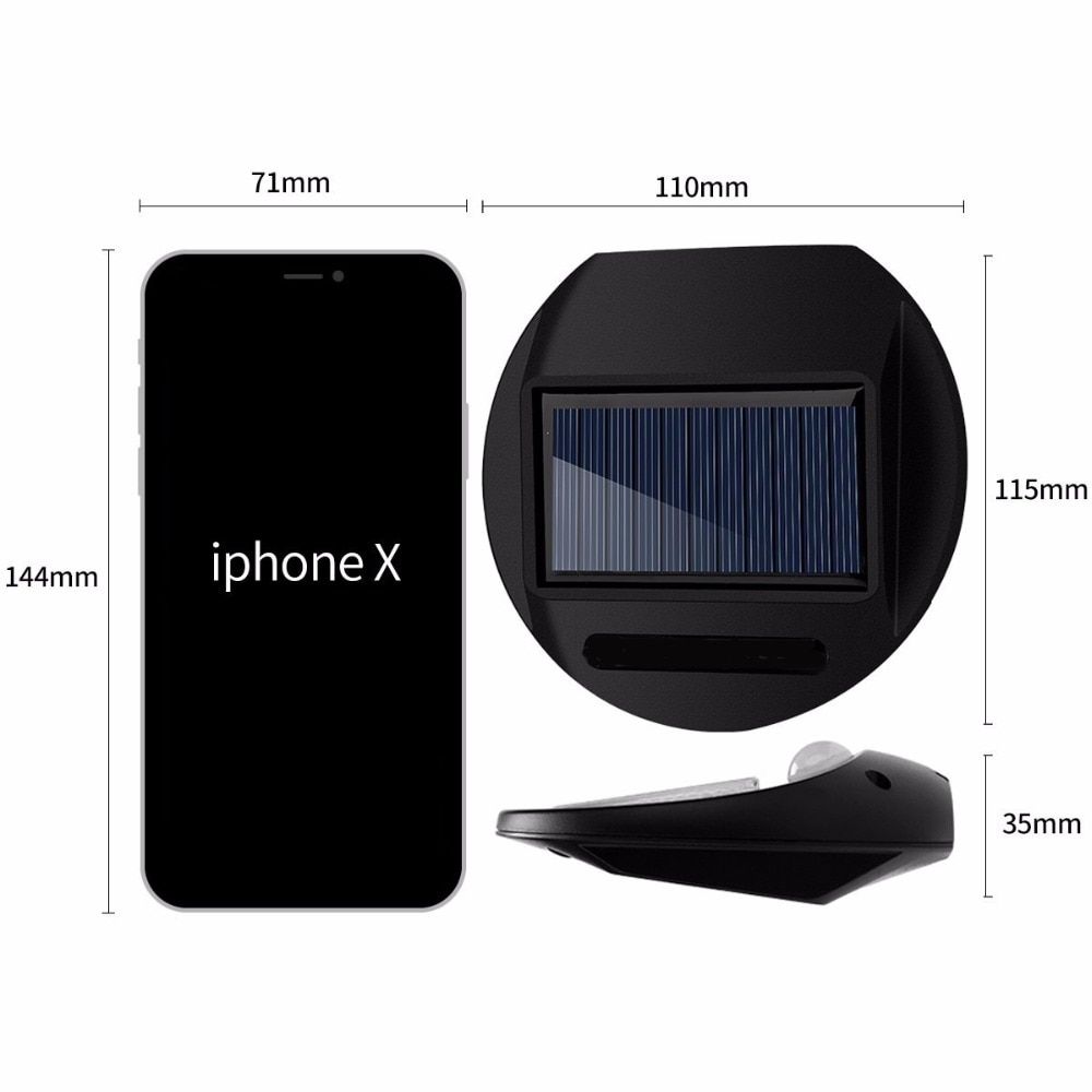 300lm IP65 waterproof LED Solar Light Outdoor Lighting PIR Motion Sensor Solar panel Powered Light For garden wall lamp