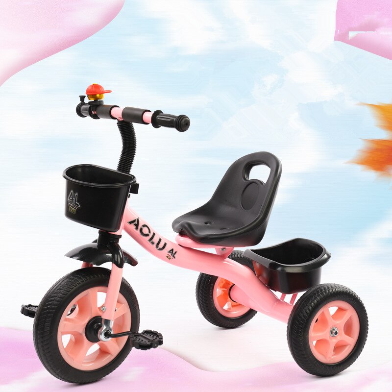 freundlicher Fahrrad Dreirad 2-6 Jahre alt Kohlenstoff Stahl Rahmen Jungen und Mädchen Art Pedal Dreirad Baby Gehhilfe Reiten spielzeug