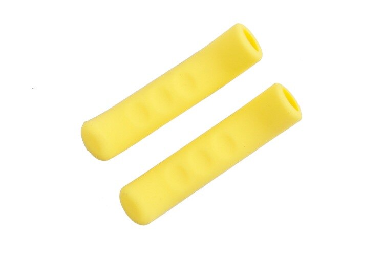 2PCS Bicycle Bike Brake Handle Cover Silicone Sleeve Bike Brake Lever Protector Covers Mountain Bike Brakes Accessories: yellow