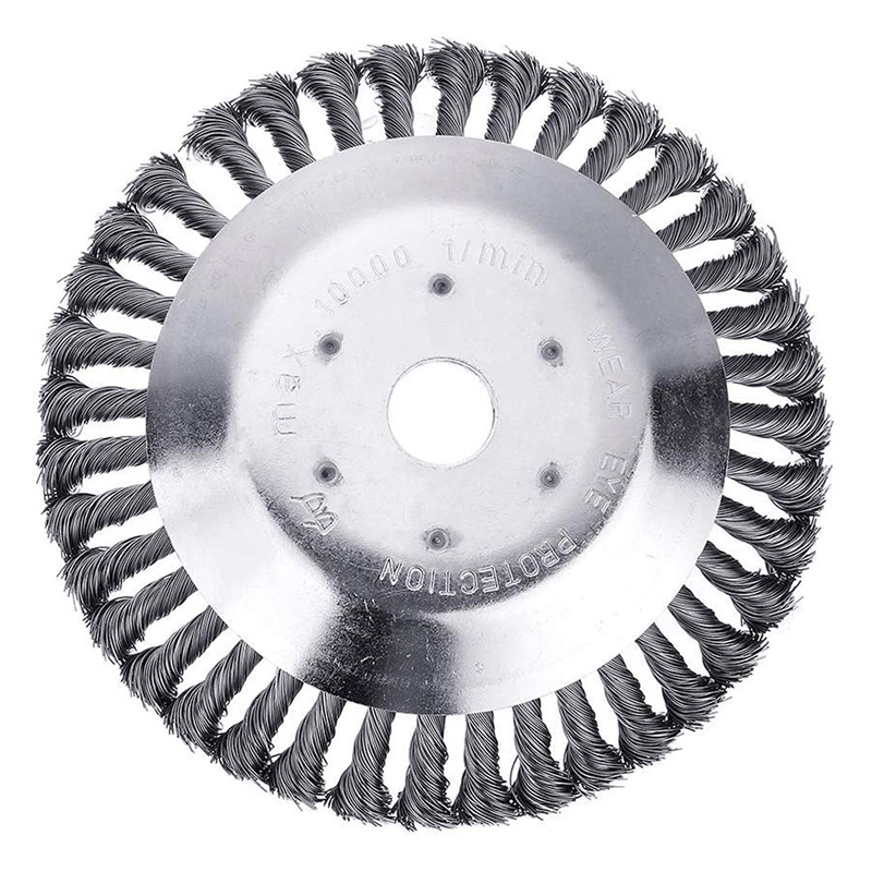 Remplacement de tête de coupe de coupeur de tête de coupe de 8 pouces avec le Kit d'adaptateur pour les tondeuses de ficelle de STIHL, enlèvement de rouille, brosse s'adapte pour