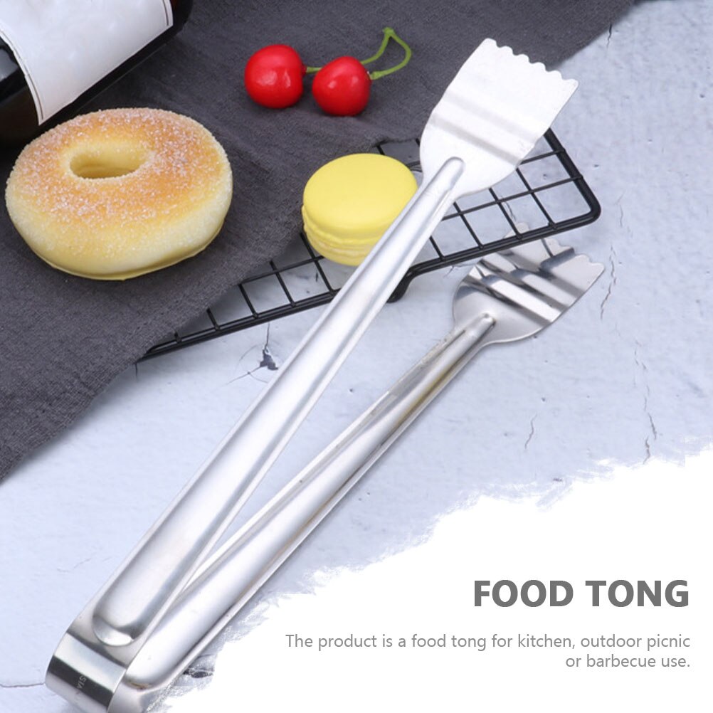 4 Pcs Food Clip Stainless Steel Food Clamp Practical Food Clamp Kitchen Bread Tong