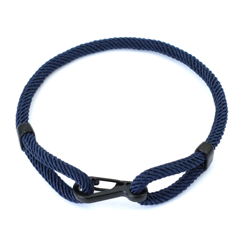 Pulsera de cuerda ajustable única para hombre y mujer, Brazalete Unisex de color negro con hebilla de aventura al aire libre, Brazalete rojo de la suerte, joyería de amistad,: RED