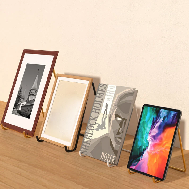 Iron Art Magazine Display Stand Afdruiprek Plaat Kom Fotolijst Fotoboek Voetstuk Opslaghouder Ornamenten Schotelopslag