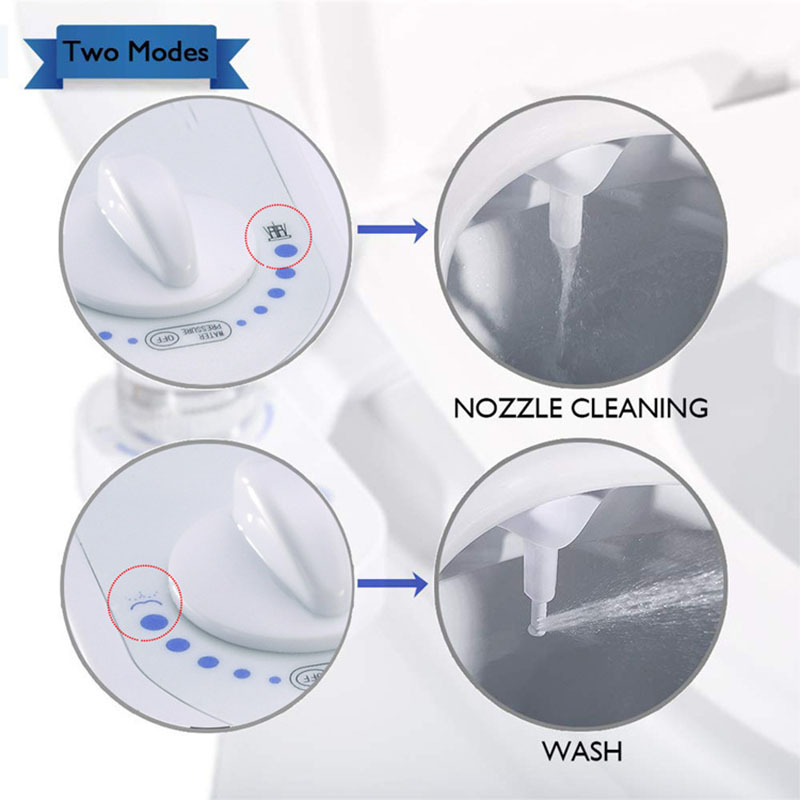 And Cold Dual Nozzle Bidet Toilets Seat Attachment Wash Water Shower Self-Cleaning Sprayer Bathroom Accessories Non-Electric