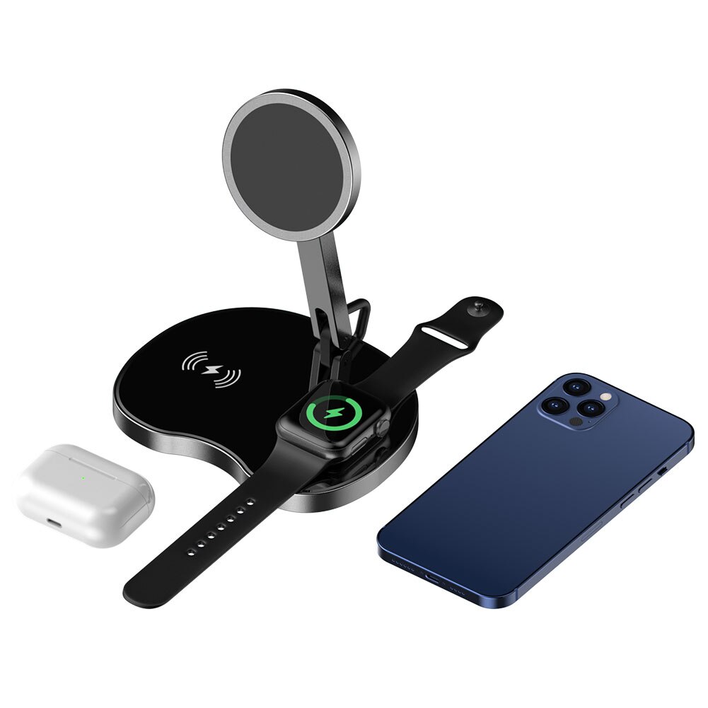 15W Qi 3 In 1 Draadloze Oplader Dock Station Snel Opladen Voor Iphone 12 12 Pro 11 Xr Xs voor Apple Horloge 3 4 5 Voor Airpods Pro