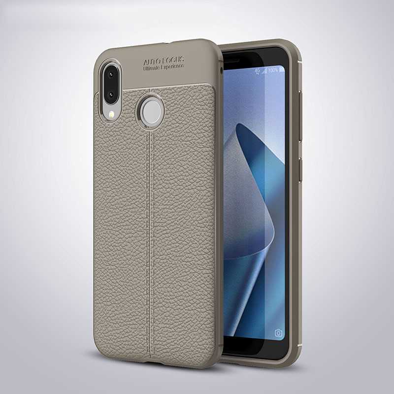 Mokoemi Lichee Muster Shock Proof 5,5 "Für Asus Zenfone Max M1 ZB555KL Fall Für Asus Zenfone Max M1 Telefonkasten abdeckung: Gray